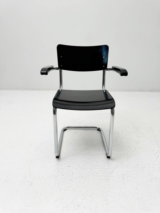 Image 1 of Cantilever chairs S 43F by Mart Stam for Thonet, set of 6