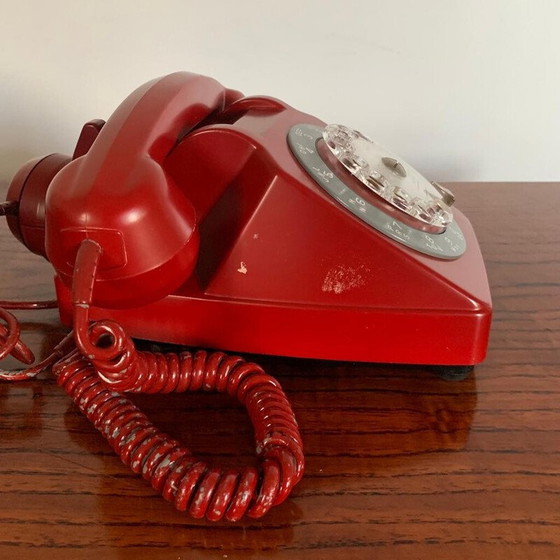 Image 1 of Telefono a disco vintage S63 rosso