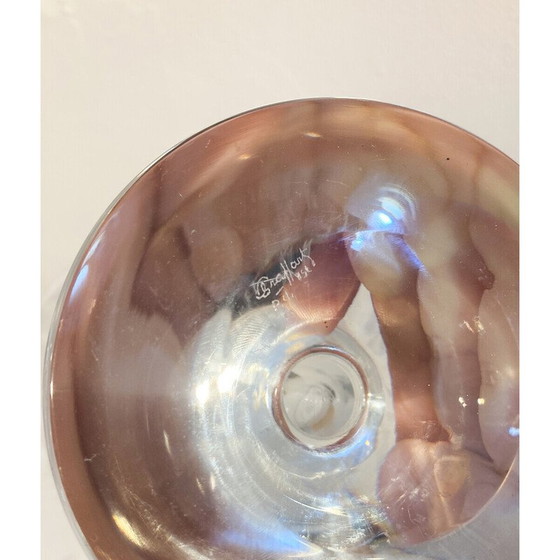 Image 1 of Vintage glass vase by Charles Graffart for Val Saint Lambert, Belgium 1950