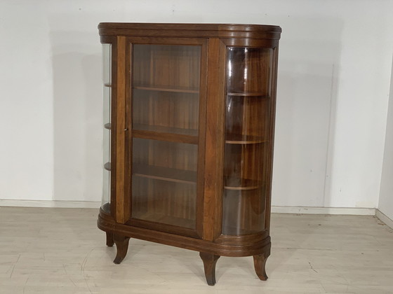 Image 1 of Art Nouveau vitrine armoire vitrine buffet étagère à casiers vers 1920