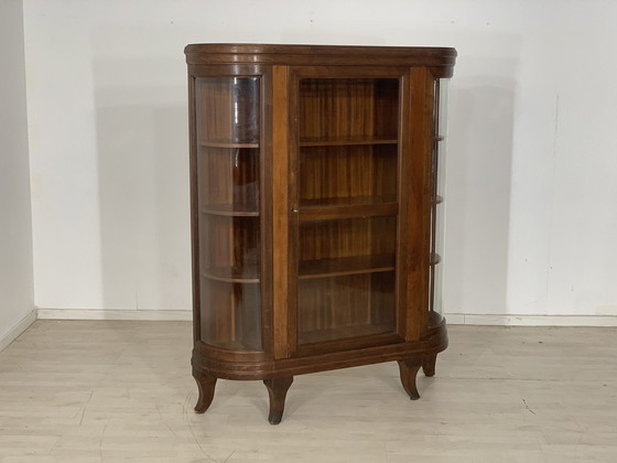 Image 1 of Art Nouveau vitrine armoire vitrine buffet étagère à casiers vers 1920