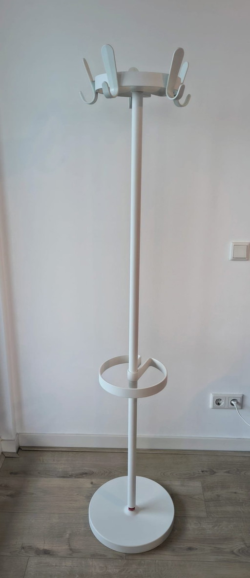 Van Esch Krok G Coat Stand With Umbrella Hanging White