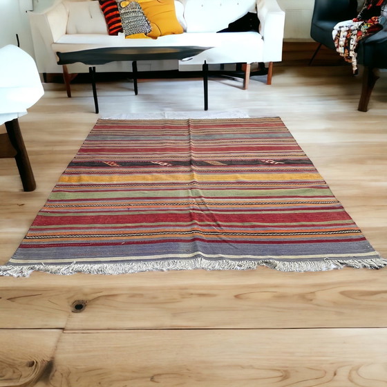 Image 1 of Tappeto Kilim turco vintage, 184 x 178 cm