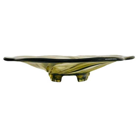 Image 1 of Art Deco bowl Primus smoked glass Walther & Söhne 1930's