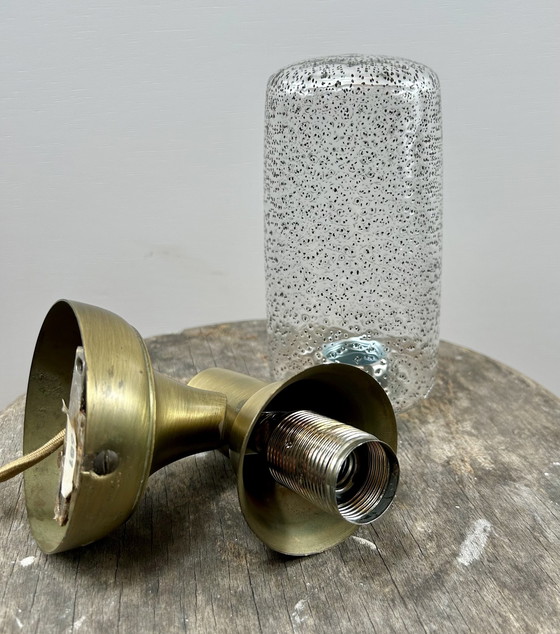 Image 1 of Hillebrand Wall Lights Ice Glass - Brass