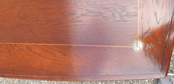 Image 1 of Schuitema dining room table Art Nouveau cherry wood