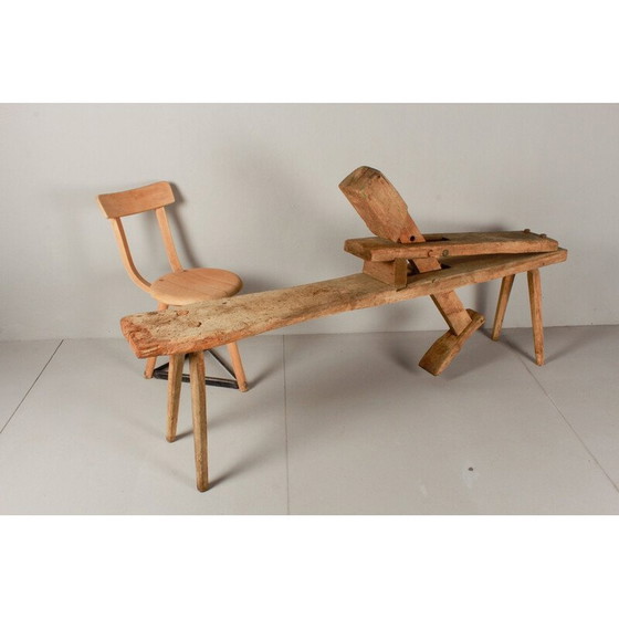 Image 1 of Banco da lavoro vintage in rovere, Germania 1930