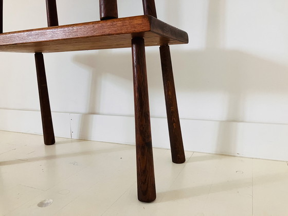 Image 1 of 3x tables d'appoint vintage en chêne massif