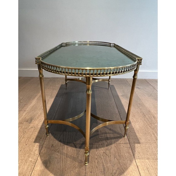 Image 1 of Vintage brass coffee table, 1940