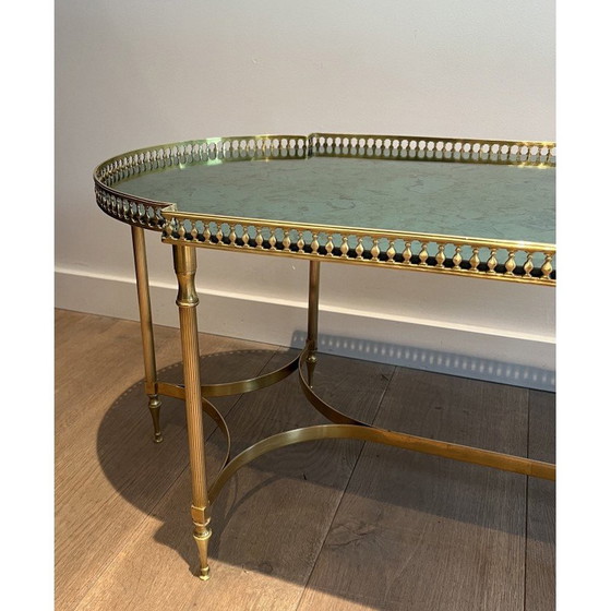 Image 1 of Vintage brass coffee table, 1940