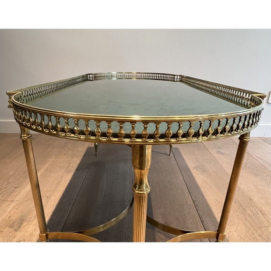 Image 1 of Vintage brass coffee table, 1940