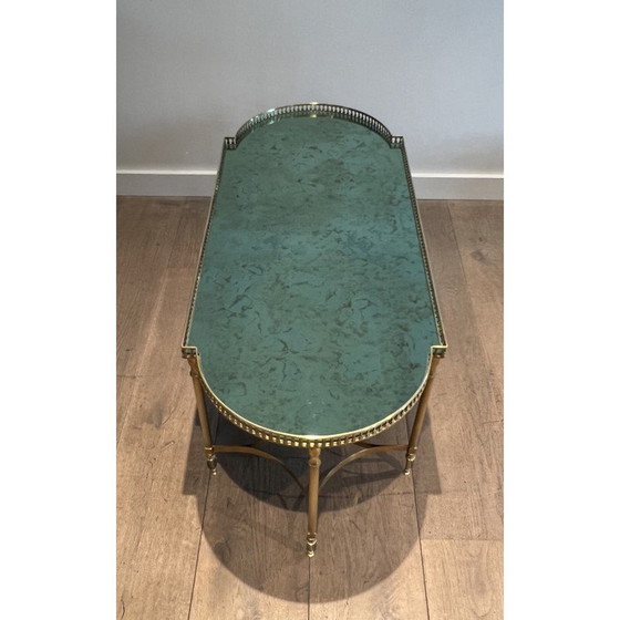 Image 1 of Vintage brass coffee table, 1940