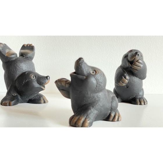 Image 1 of Set of 4 vintage moles by Gilde Handwerk, Germany