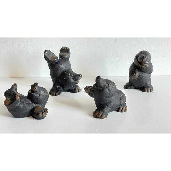 Image 1 of Set of 4 vintage moles by Gilde Handwerk, Germany