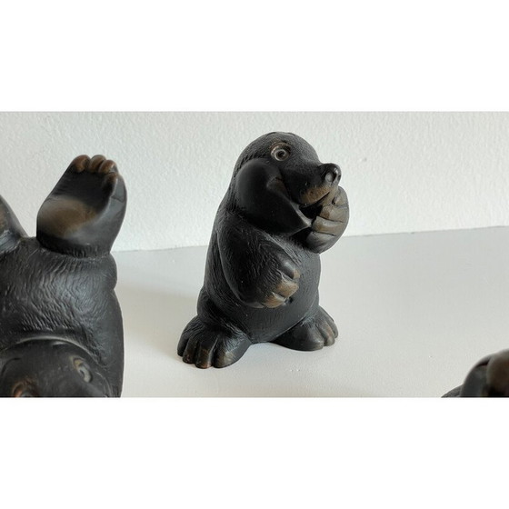 Image 1 of Set of 4 vintage moles by Gilde Handwerk, Germany