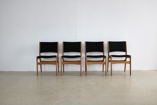 4x vintage Danish dining chairs