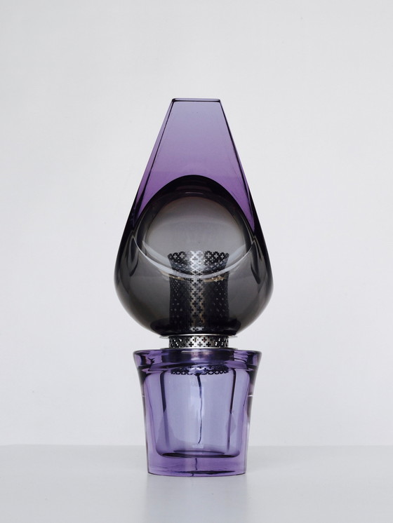 Image 1 of Italian Glass Table Lamp By Flavio Poli For Seguso Vetri Darte, 1970S