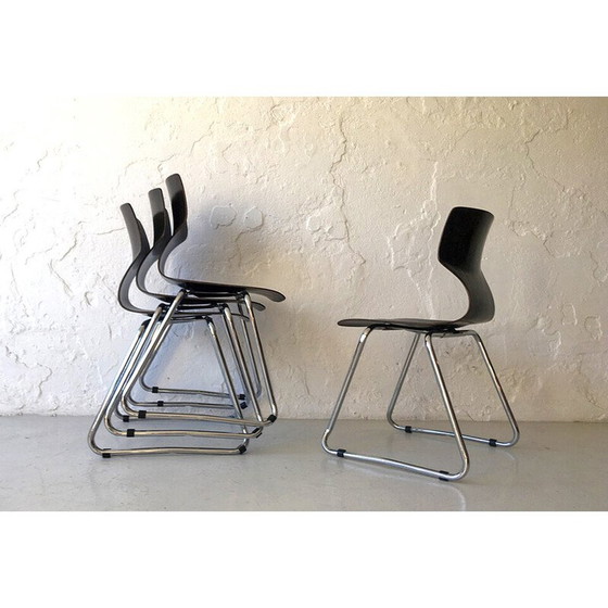 Image 1 of Vintage stackable chairs, Germany 1970