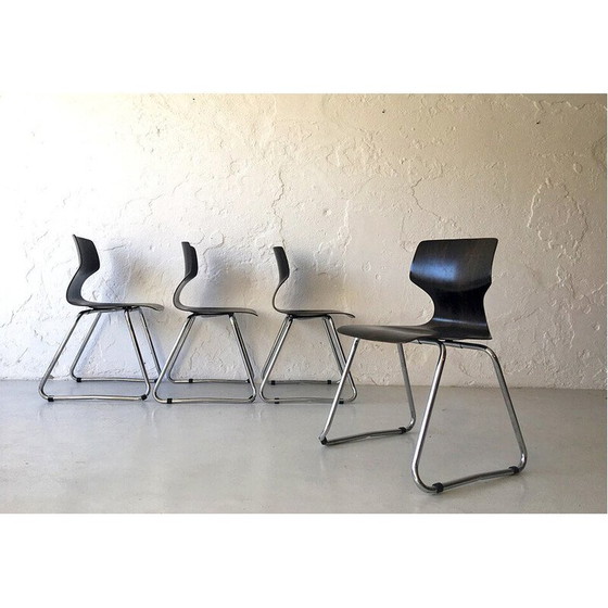 Image 1 of Vintage stackable chairs, Germany 1970
