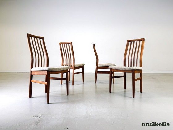 Image 1 of Lot de 4 chaises Mid Century Kai Kristiansen Schou Andersen Møbelfabrik teck