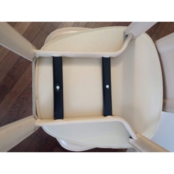 Image 1 of Pair of vintage leather chairs, Italy 1970