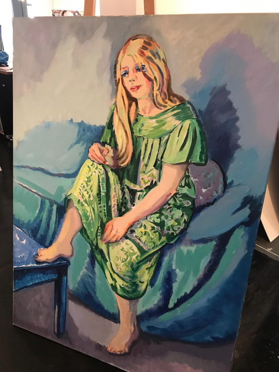 Image 1 of seated woman