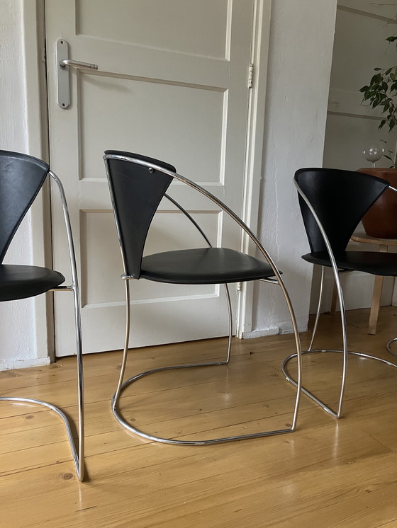 Image 1 of 4x Arrben Italy Design Chairs Linda