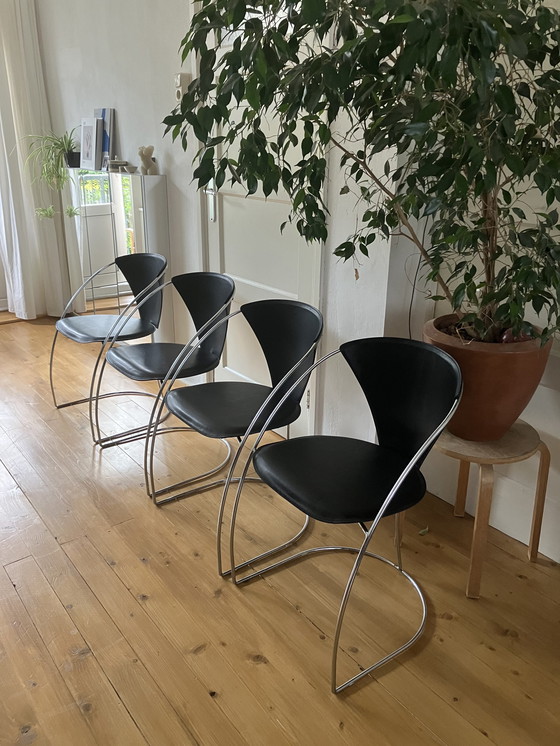 Image 1 of 4x Arrben Italy Design Chairs Linda