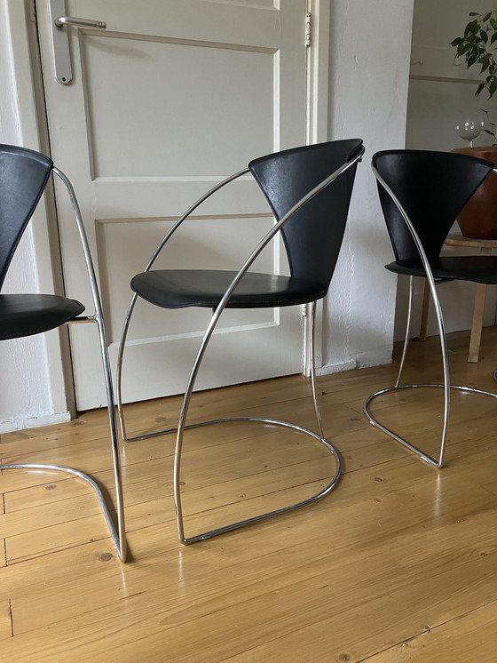 Image 1 of 4x Arrben Italy Design Chairs Linda