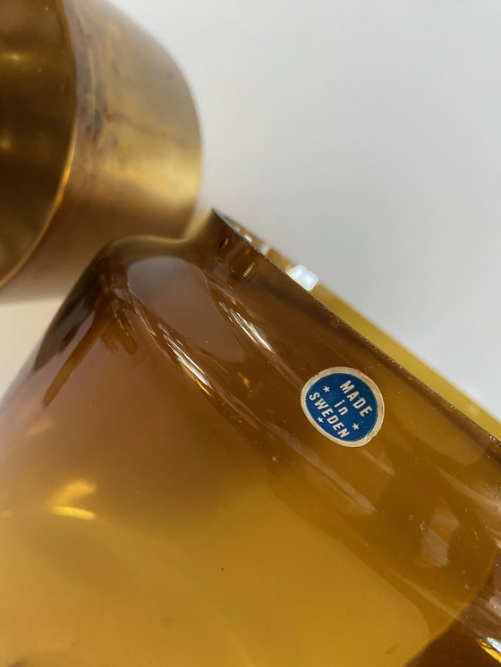 Image 1 of Brass oil lamp By Hans Agne Jakobsson For Markaryd, Sweden 1950