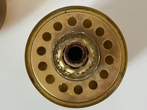 Image 1 of Brass oil lamp By Hans Agne Jakobsson For Markaryd, Sweden 1950