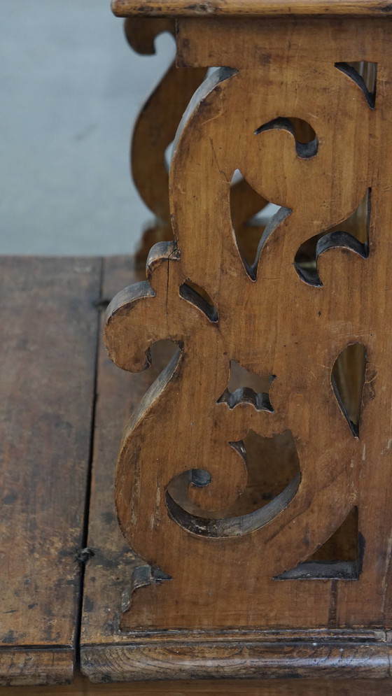 Image 1 of Kneeling Pew/ Church Pew With Storage Compartments