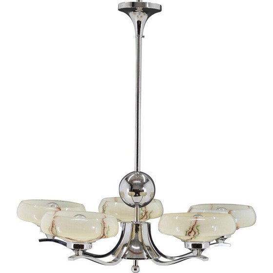 Image 1 of Lampada a sospensione Art Déco vintage, Cecoslovacchia, anni '30