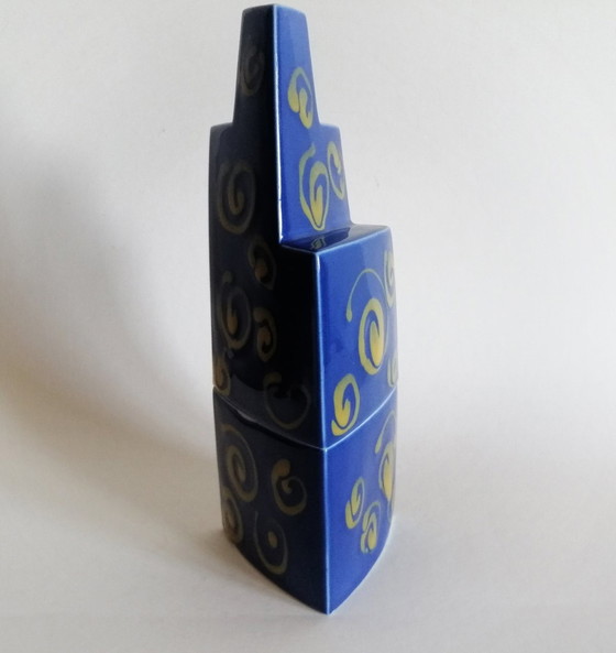 Image 1 of Heide Warlamis Postmodern/Pop-Art Box With Lid 1980S Vienna