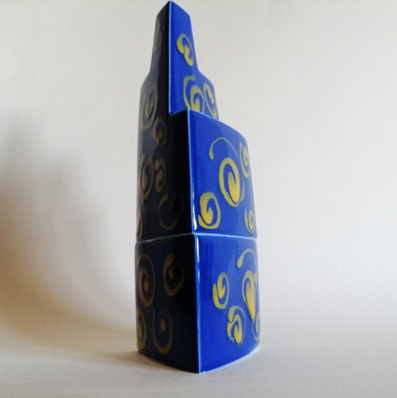 Image 1 of Heide Warlamis Postmodern/Pop-Art Box With Lid 1980S Vienna