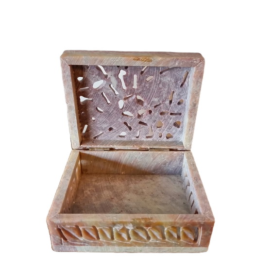 Image 1 of Soapstone jewelry box 1990s