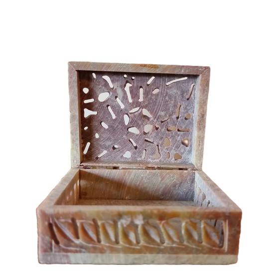 Image 1 of Soapstone jewelry box 1990s