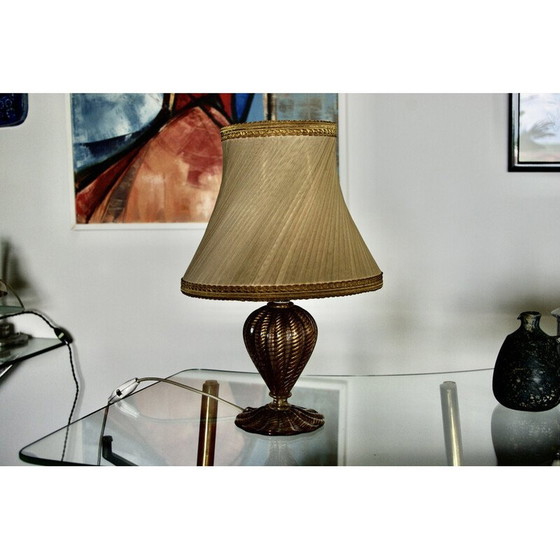 Image 1 of Lampada da tavolo vintage per Barovier e Toso, Italia 1960