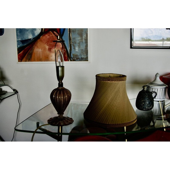 Image 1 of Lampada da tavolo vintage per Barovier e Toso, Italia 1960