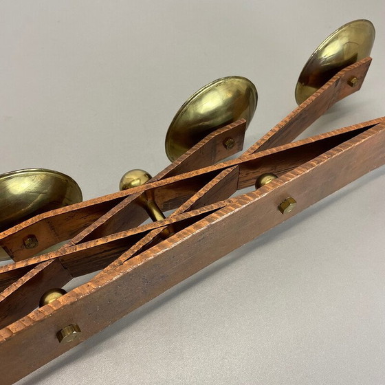 Image 1 of Vintage Brutalist copper and brass candlestick, Austria 1950s