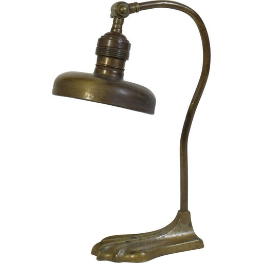 Lampada vintage in stile Art Nouveau in bronzo, anni '20