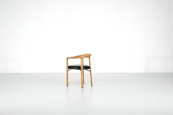 Image 1 of Ulna" wooden armchair by Franco Poli for Bernini, Italy 1986.