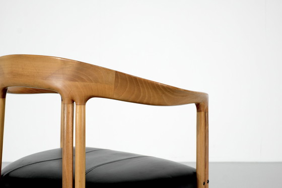 Image 1 of Ulna" wooden armchair by Franco Poli for Bernini, Italy 1986.