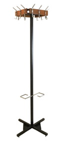 Standing coat rack with umbrella holder vintage