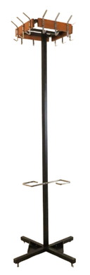 Standing coat rack with umbrella holder vintage