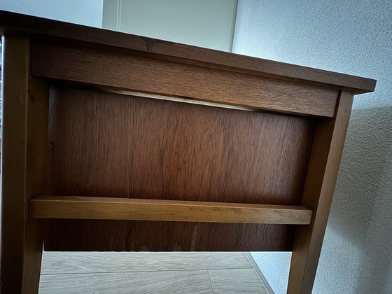 Image 1 of Vintage Scandinavian Desk With Sliding Drawer Block