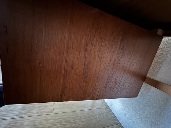 Image 1 of Vintage Scandinavian Desk With Sliding Drawer Block
