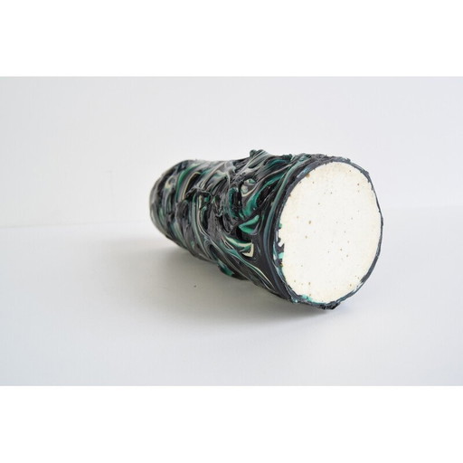 Jarrón de plástico vintage, Checoslovaquia, década de 1970