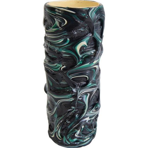 Jarrón de plástico vintage, Checoslovaquia, década de 1970