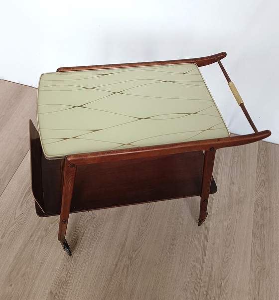 Image 1 of Fifties Serving Cart With Formica Top